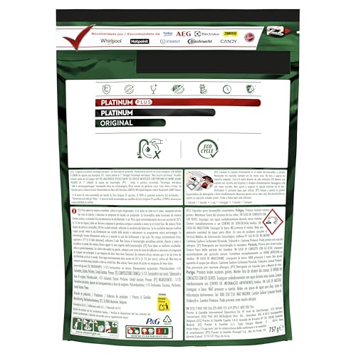 Fairy Platinum Pastiglie Lavastoviglie, Detersivo Lavastoviglie Plus. Brillantante