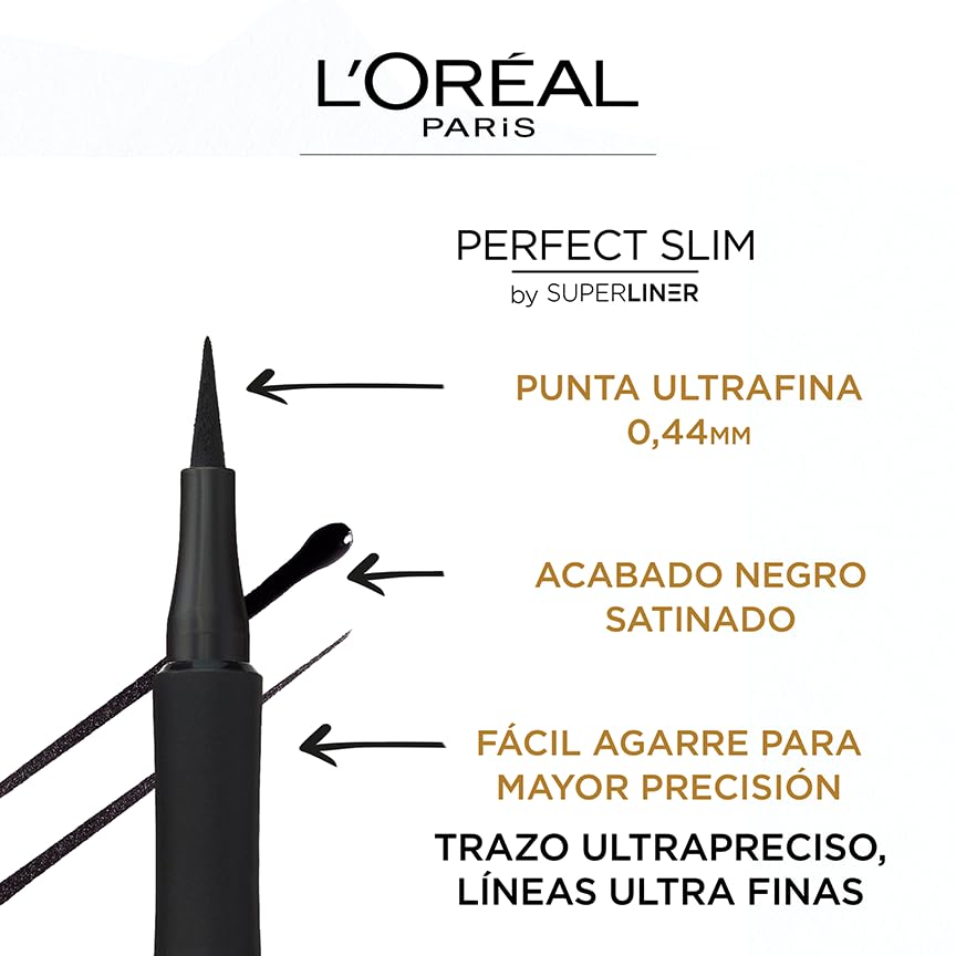 L'Oréal Paris Eyeliner in Penna Superliner Perfect Slim, Tratto Preciso