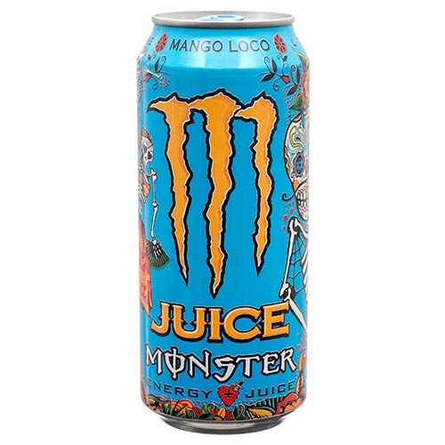 Nuovo 381906 Monster Juce Loco Mango Energy Drink 16 oz (24-Pack) Frutta Drink Sconto All'ingrosso Economico Bevande Bulk Frutta Bevanda Pesce Ciotola