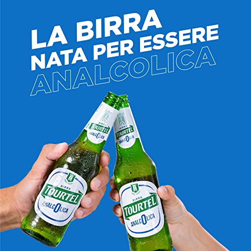 Tourtel Cassa Birra Analcolica con 24 Bottiglie da 33 cl, 7.92 L, Birra Analcolica Premium Lager dal Gusto Pieno e Deciso e dal Colore Giallo Paglierino, Zero Alcol