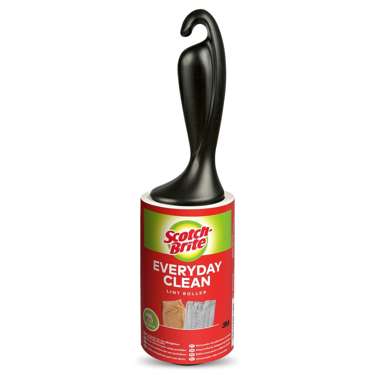 Scotch-Brite Rullo levapelucchi per la pulizia quotidiana | Ideale per pulire i peli di animali da vestiti e tessuti | Portatile e riutilizzabile | Rimuovi pelucchi per vestiti, divani, tappeti, peli
