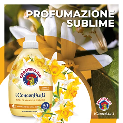 Chanteclair - Ammorbidente "I Concentrati", Fiori d'Arancio e Narciso, Protegge la morbidezza del bucato, Profumo Intenso e Persistente sui Capi