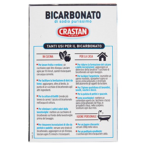 Crastan - Policarbonato di Sodio per Uso Alimentare - 4 pezzi da 500 g [2 kg]
