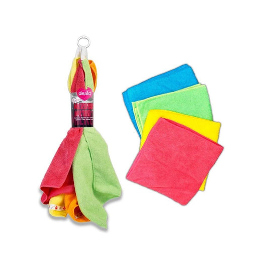 DEALO PANNO PULIZIA MICROFIBRA 30X40 CM X4 PEZZI