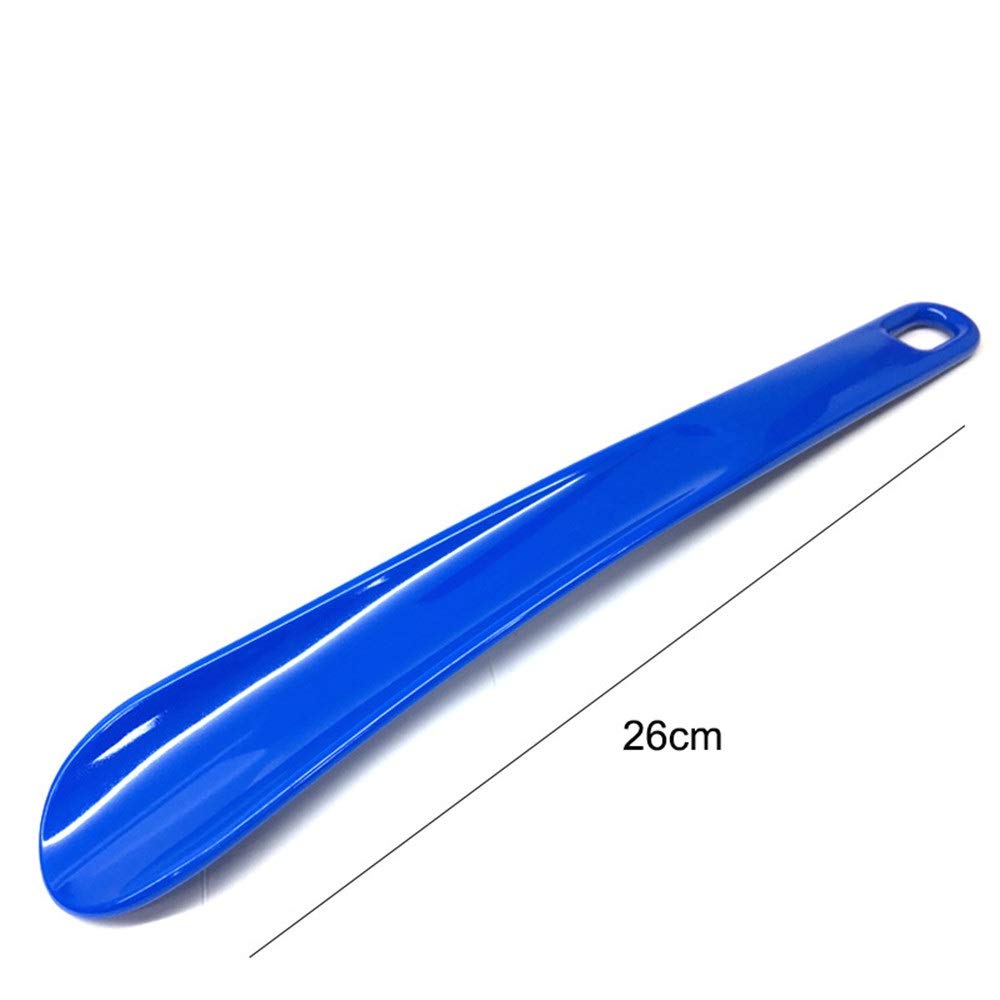 Calzascarpe Calzascarpe in plastica con Finitura Liscia, Pattino da 26 cm, per Scarpe Aderenti per Uomo, Donna, Bambino, Stivali e Tutte Le Scarp (Colore : Blu, Dimensione : 26cm)