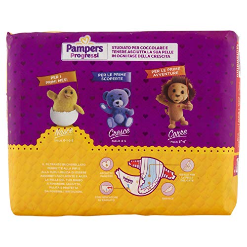 Pampers Progressi Extralarge, 17 Pannolini, Taglia 6+ (16+ Kg)