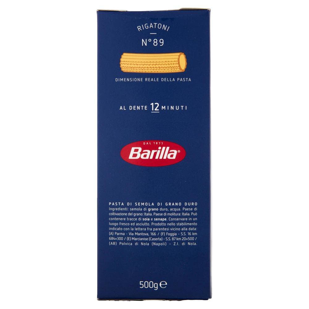 BARILLA RIGATONI N 89 GR.500X10