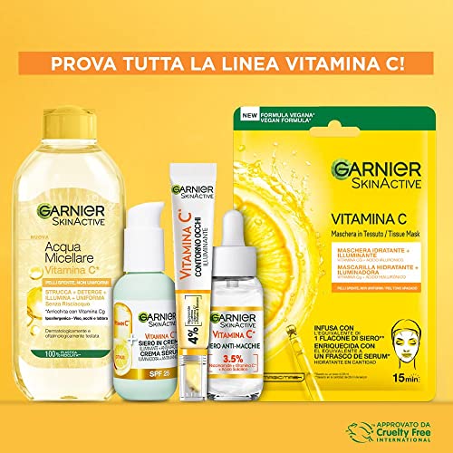 Garnier Acqua Micellare Tutto in 1 Con Vitamina C Per Pelli - di Senza Risciacquo 400 ml
