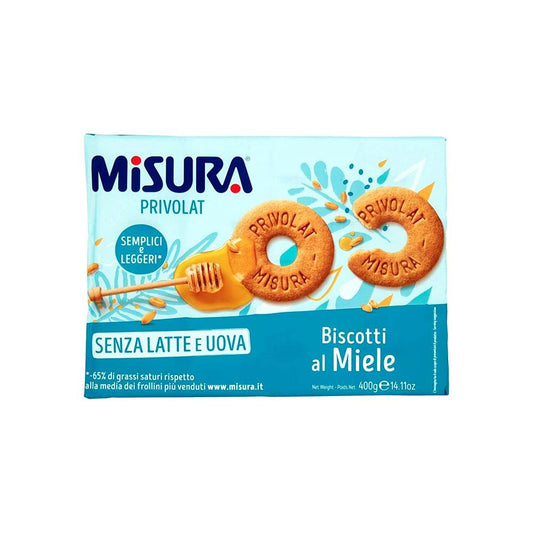 4 x 400gr MISURA BISCOTTI AL MIELE SENZA LATTE\UOVA