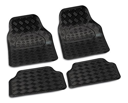 Set tappeti in gomma antiscivolo laminato Chrome in PVC