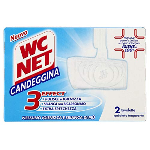 Wc Net Tavoletta Profumoso 3 Effect, Detergente Igienizzante Solido per WC