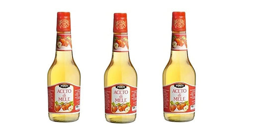 3X Ponti Aceto di Mele Aceto di Mele Italiano 5% 500ml