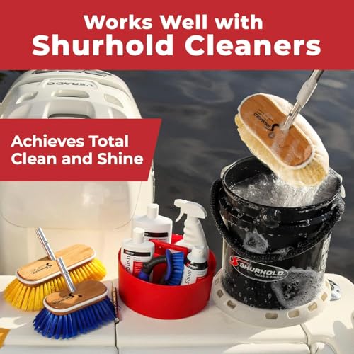 Shurhold Deck Brush with Soft Yellow Polystyrene Bristles