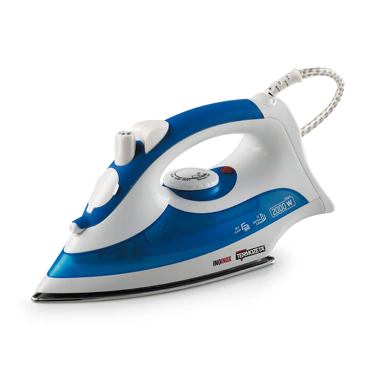 Termozeta 73467 INO Inox Mix Grigio, 2000 W, 0.2 Litri, Acciaio Inossidabile, Bianco/Blu
