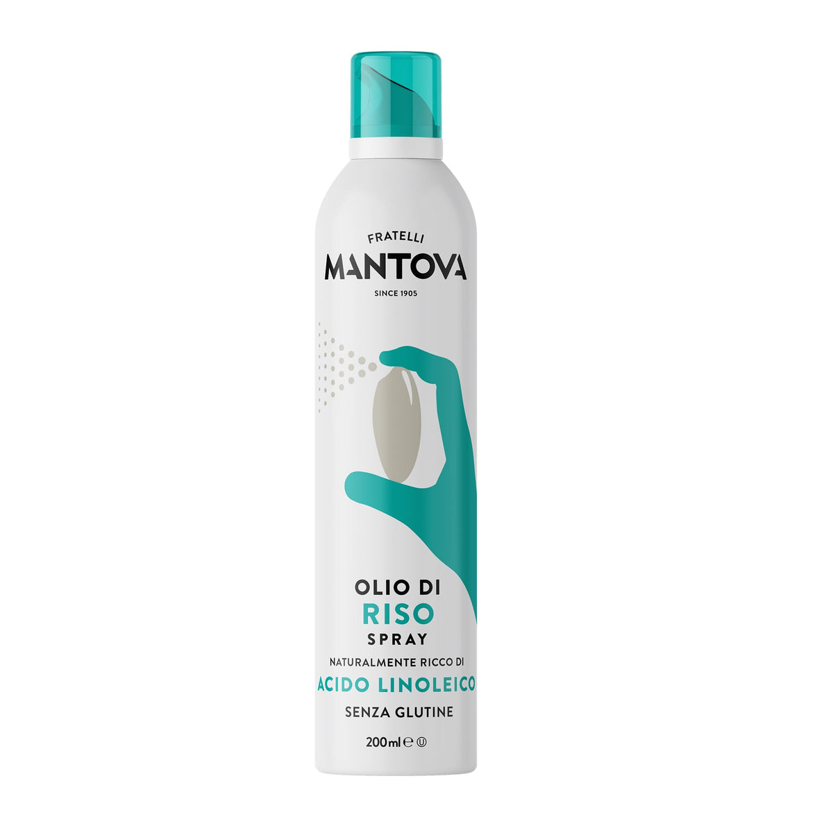 Olio di Riso Spray 200ml - Olio Spray nutraceutico – Salute & Benessere - Sprayleggero – 100% Naturale,100% Leggero, 100% Facile - Con lo spray risparmi fino al 90% di prodotto