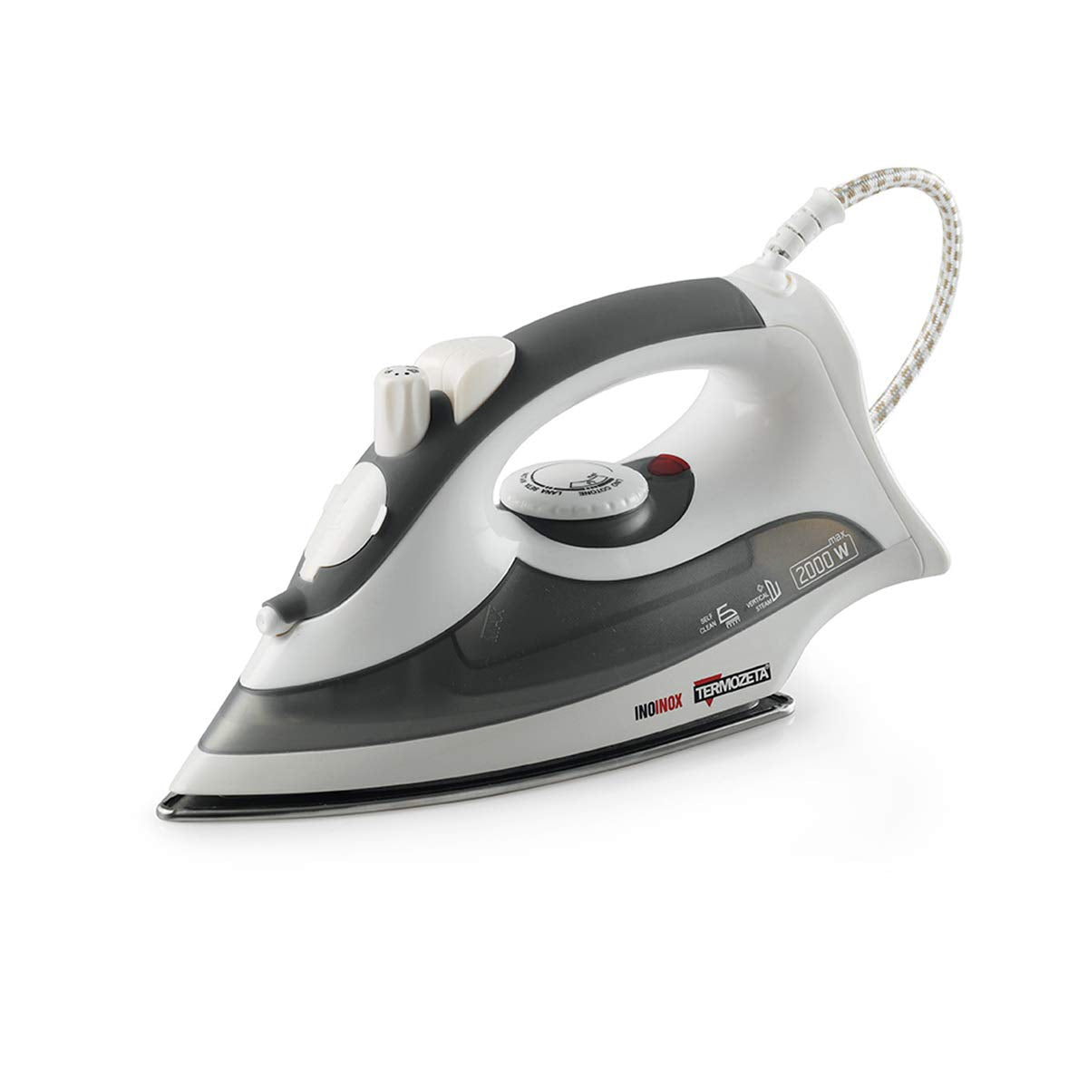 Termozeta 73467 INO Inox Mix Grigio, 2000 W, 0.2 Litri, Acciaio Inossidabile, Bianco/Blu