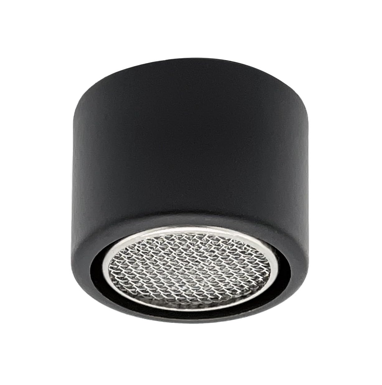 CG94 - Aeratore Rubinetto M.22X1 Femmina | Nero Opaco | Risparmio Idrico | Anticalcare | Acciaio Inox | Cucina e Bagno, Nero Opaco