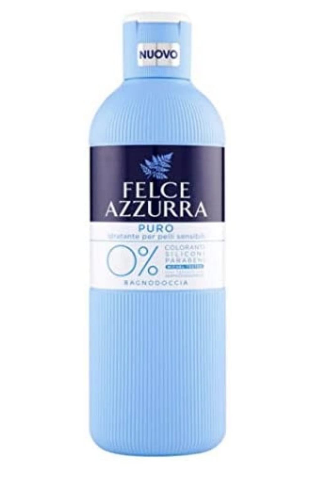 3 X Felce Azzurra Puro 0% Pelli Sensibili Bagno Schiuma Schiuma da bagno doccia 650 ML