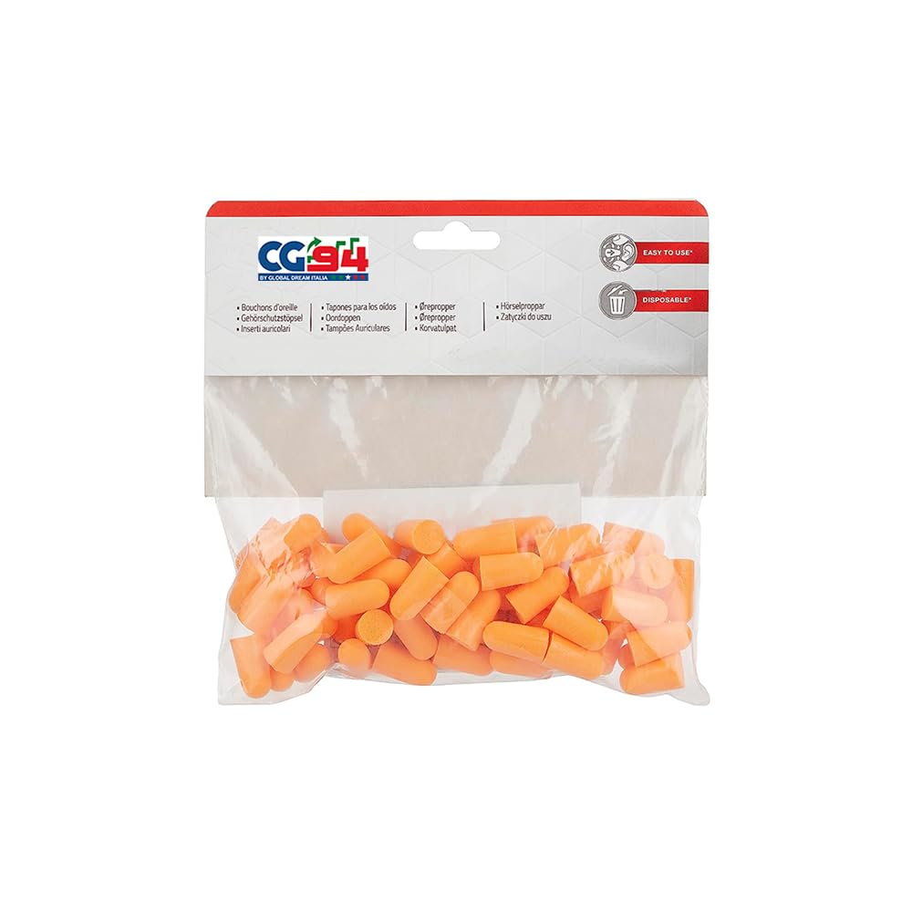 CG94 INSERTI AURICOLARI IN SCHIUMA POLIURETANICA MORBIDA ED IPOALLERGENICA 2 confezioni da 10 paia