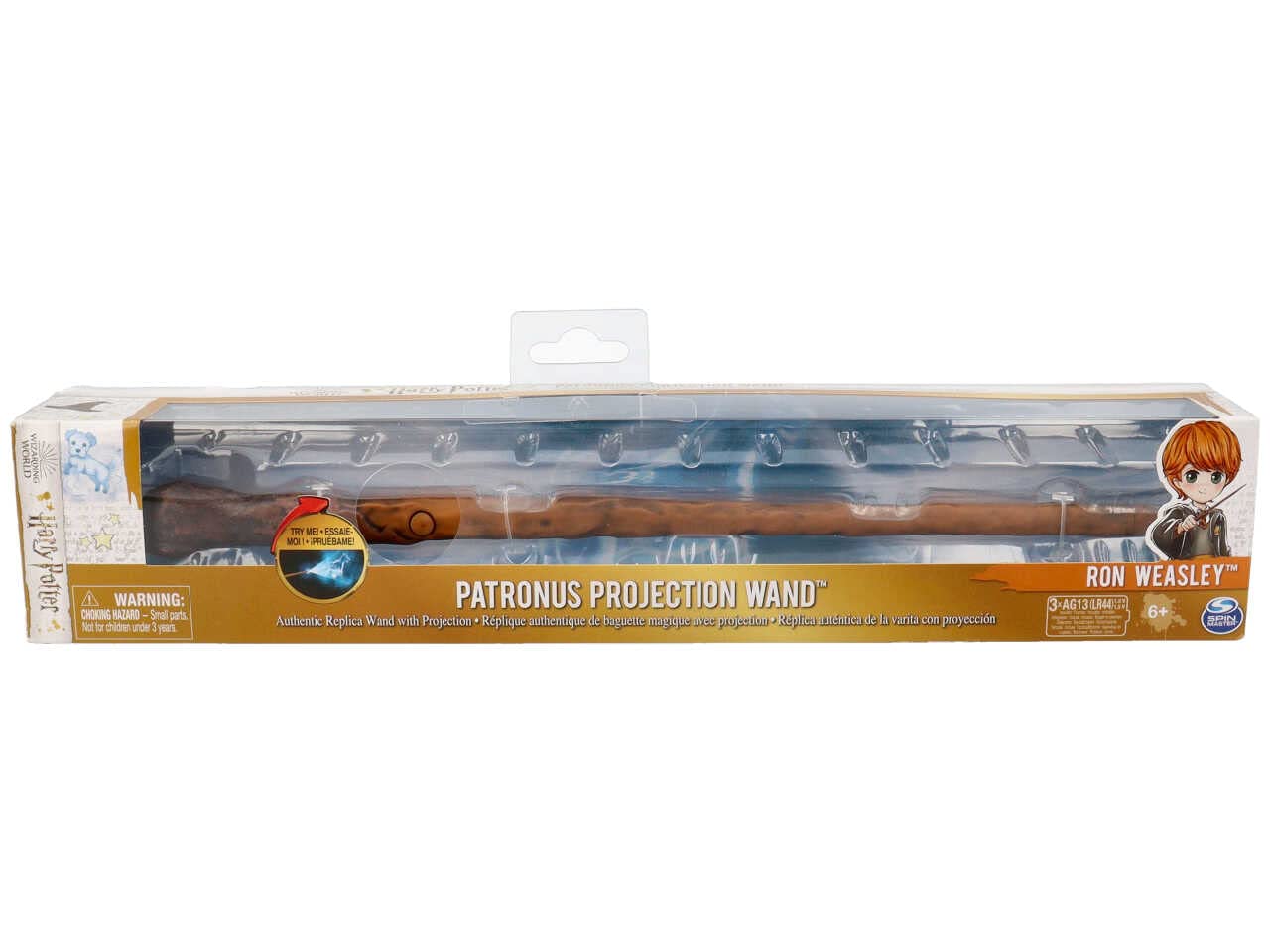 Spin Master- Wizarding World Harry Potter, Patronus Projection Wand da 33 cm, Giocattoli per Bambini dai 6 Anni in su, Multicolore, 6064042