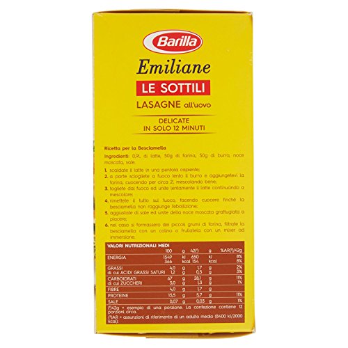 Barilla - Lasagne all'Uovo Le Sottili
