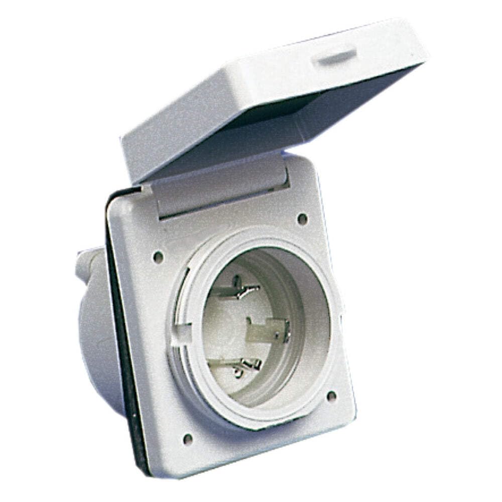 Osculati 14.331.00 Serie Prese e Spine Impermeabili 30 A, Bianco