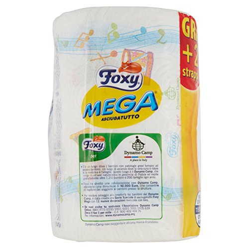 Foxy Mega, Asciugatutto, 220 Strappi - 2 Pezzi