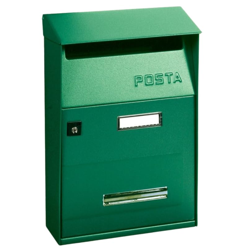 Alubox Cassetta postale serie 'effe' cm 22 x 11 x h 32,5 vern.verde