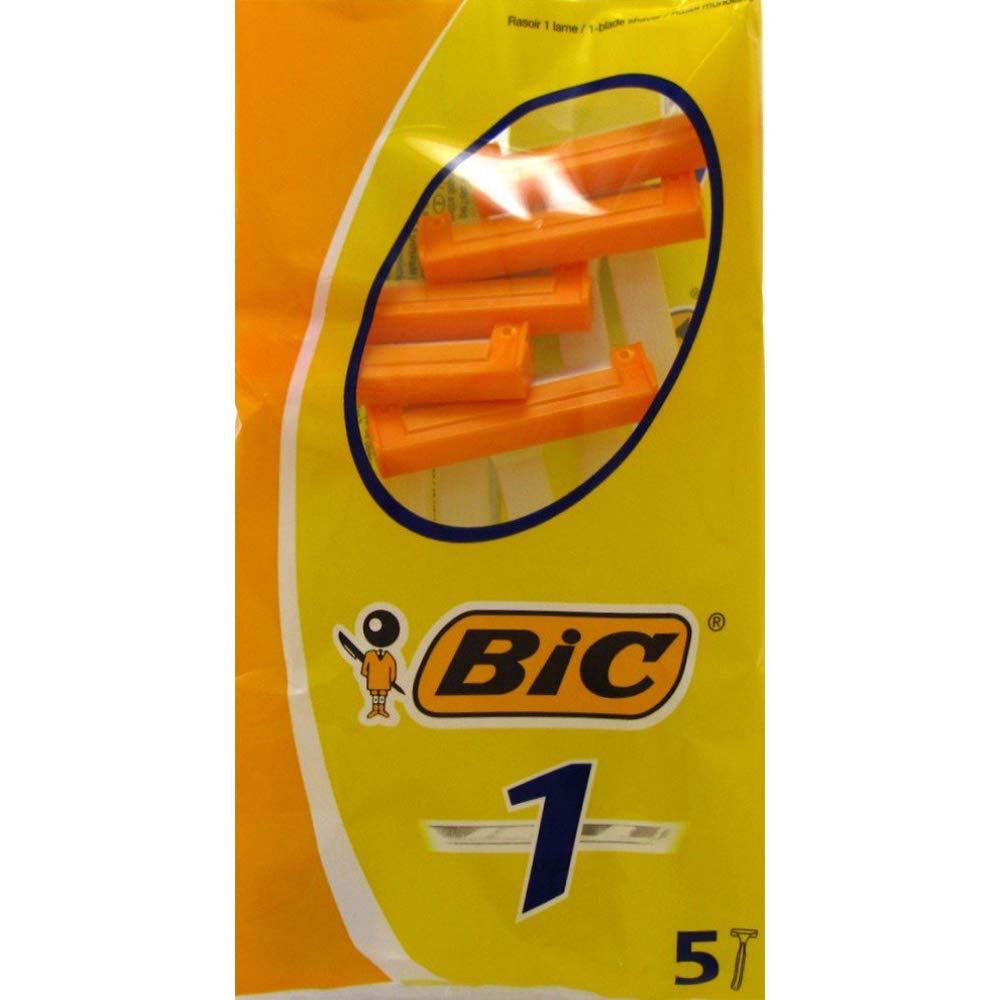 Rasoi BIC 5-Rasoi - Pelle normale singola lama 12-Count
