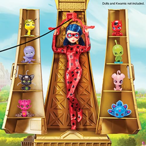 Bandai - Miraculous - Playset Deluxe Paris - Grande Monumento da Gioco 1,20m - Torre con 40 Accessori, Piani, Negozi, Teleferica, Bambole non incluse - Giocattolo per Bambini dai 4 Anni in su - P50659