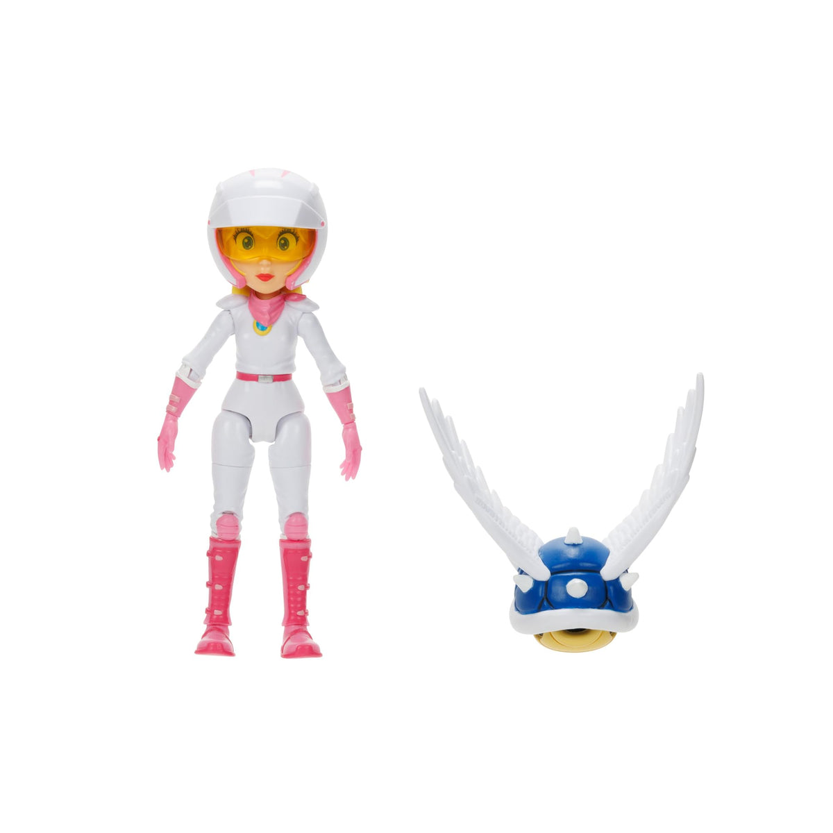 Nintendo Super Mario Movie – Action figure di Biker Peach alta 13 cm, articolata ed estremamente dettagliata, con guscio spinato alato. Direttamente dal film! Per bambini e collezionisti