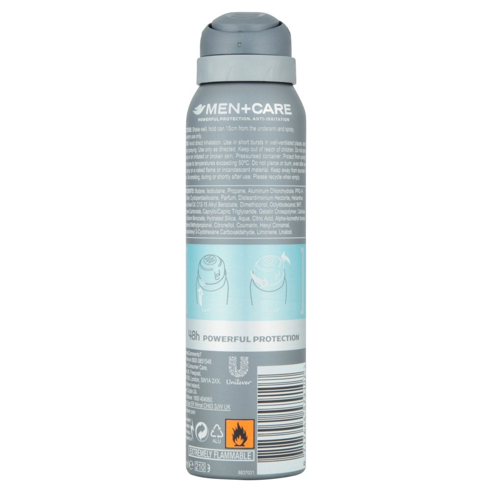 dove dove spray da uomo Clean Comfort, 150 ml