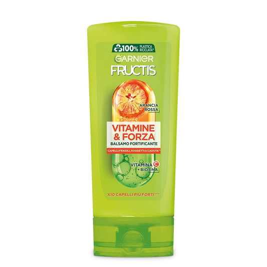 Garnier Fructis Vitamine&Forza, Balsamo Fortificante per Capelli Fragili e Soggetti a Rottura, Formula Arricchita con Vitamine per Capelli 10 Volte più Forti, 200 ml