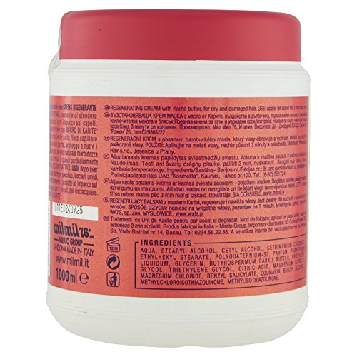 Milmil - Crema Rigenerante, al Burro di Karitè , 1 l - [pacco da 4]