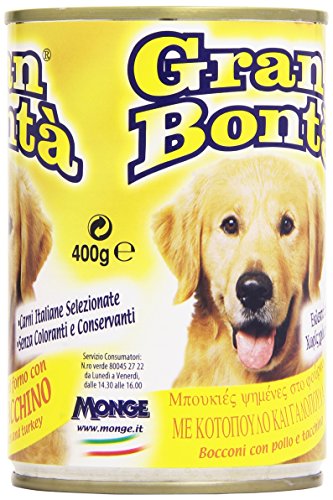 Gran Bontà Alimento Completo per Cani, Bocconi Cotti nel Forno con Pollo e Tacchino - 400 gr