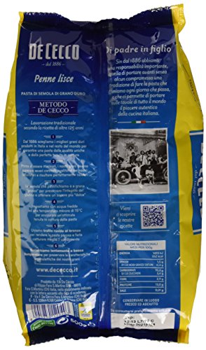 De Cecco Penne Lisce, 500g
