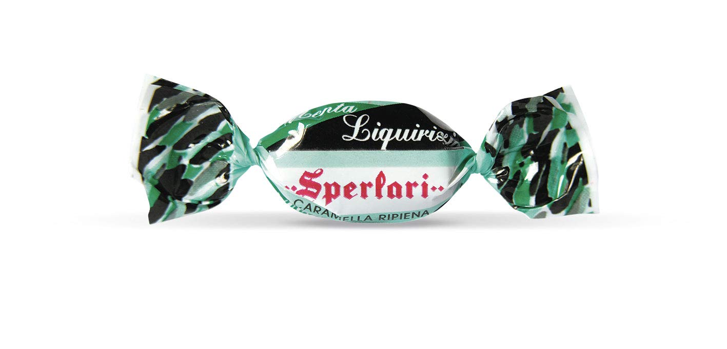 Sperlari - Caramelle Dure Menta e Liquirizia, Incartate Singolarmente - Sacchetto da 3 kg