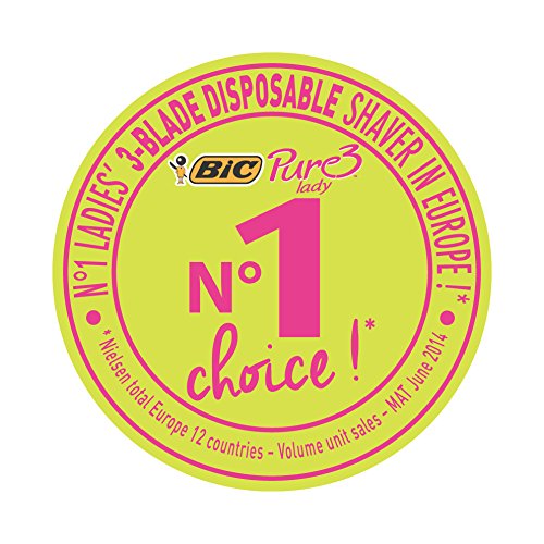 BIC Pure 3 Lady - Rasoio da donna, confezione da 2 (2 x 4 pezzi)