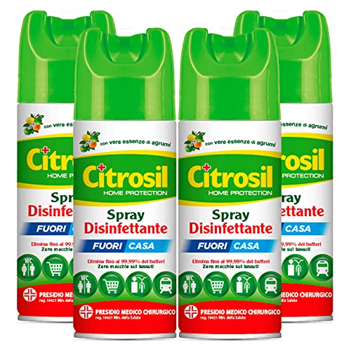 Citrosil Home Protection - Spray Disinfettante con Vere Essenze di Lavanda, Superfici Multiuso, Elimina Fino al 99,9% dei Batteri, 300 ml