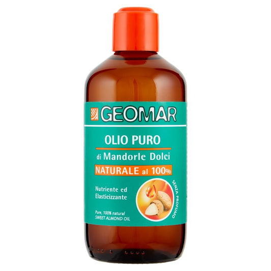 GEOMAR | Olio Puro di Mandorle Dolci, Nutriente ed Elasticizzante, 100% Naturale, Made in Italy, 250 ml