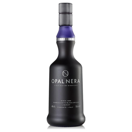 Opal Nera Francoli 70 cl - SAMBUCA WITH BLACK SPICES – Liquore Sambuca dal Colore Nero Violaceo - Ideale come dopo pasto, digestivo, long-drinks e Cocktail - Liquori italiani gusto unico