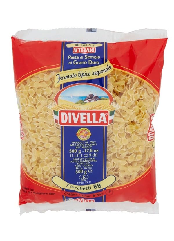 DIVELLA PASTA DI SEMOLA DI GRANO DURO FIOCCHETTI 88 GR 500 X 24