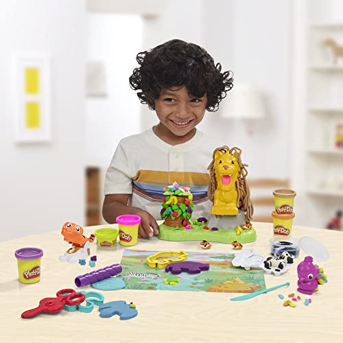 Play-Doh Leo Criniera & Friends - Set da gioco con tema animale, per ragazzi e ragazze, giocattolo per bambini