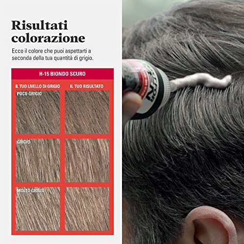Just For Men Colorante in Gel, Tinta Capelli Uomo, Colore Castano