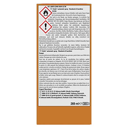 Glade (Brise) Automatic Spray Profumo per ambienti, con 1 Ricarica, Merry Berry & Bright (bacche rosse, vin brulé, bastoncini di cannella), 269 ml