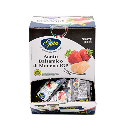 Gaia Aceto Balsamico di Modena IGP in Bustine Monodose - 198 Bustine da 5ml