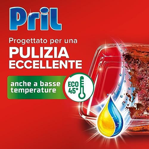 Pril Excellence Duo Gel Detersivo Lavastoviglie Gel, 30 Lavaggi