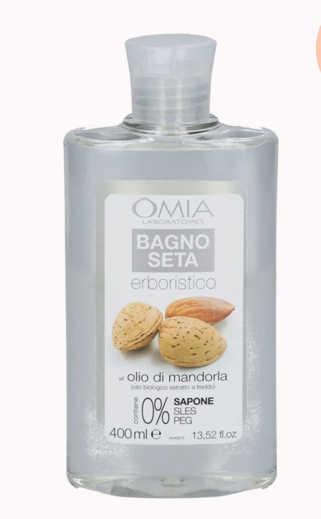 6 x OMIA Bagno Schiuma Olio Di Mandorla 400 Ml