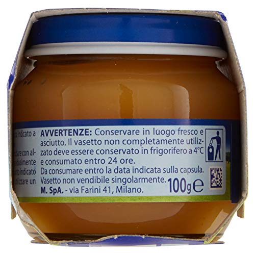 Mellin Omogeneizzato Mela e Albicocca, 2x 100g