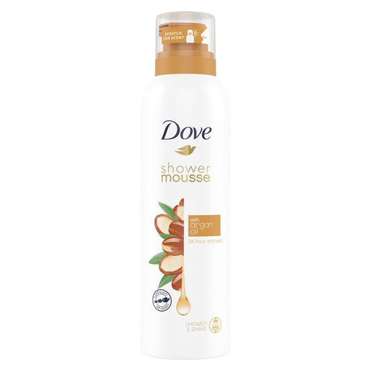 Dove Gel Doccia Schiuma Surgras all' Olio di Argan 200 ml – Set di 3